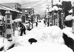 昭和40年代：長岡市の殿町の積雪